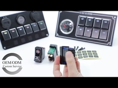 Dc 12v / 24v Interruttore di rocker automobilistico in alluminio 5 pin