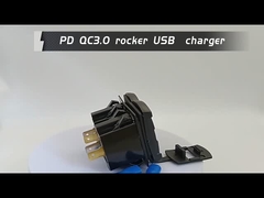 12v 24v usb caricabatterie Rocker Switch Fast Charge Socket Acqueproof Quick Dual Pd Qc3.0 Per Auto Barca