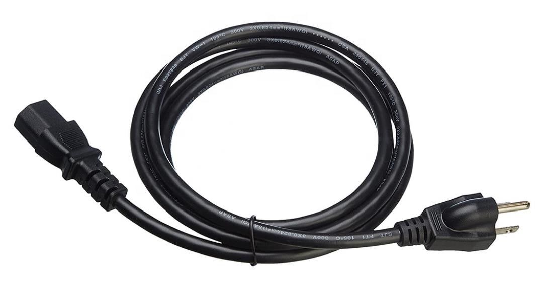 I cavi di alimentazione di IEC Stati Uniti impermeabilizzano 250V 3 Pin Computer Ac Power Cable