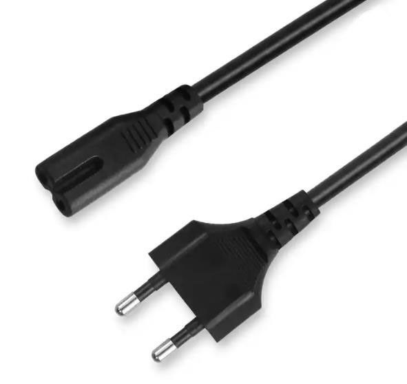 Corde di alimentazione a corrente alternata UE flessibili Corde di estensione elettrica leggera 2 pin