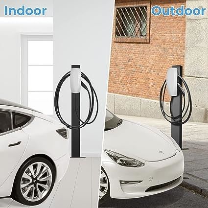 Fabbrica all'ingrosso caricabatterie per veicoli elettrici pilastro in acciaio stand stazione di ricarica montata a pavimento