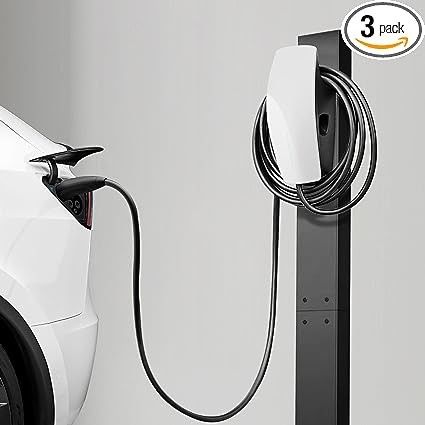 Fabbrica all'ingrosso caricabatterie per veicoli elettrici pilastro in acciaio stand stazione di ricarica montata a pavimento