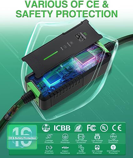 3.5KW 7KW caricabatterie per veicoli elettrici portabile di livello 1 caricabatterie per veicoli elettrici 32 ampere