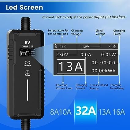 3.5KW 16A 7KW 32A connettore per applicazioni domestiche caricabatterie per auto tipo 2 ac ev caricabatterie portatili