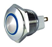 Interruttori a pulsante in metallo di accensione e spegnimento LED ad anello illuminato da 30 mm