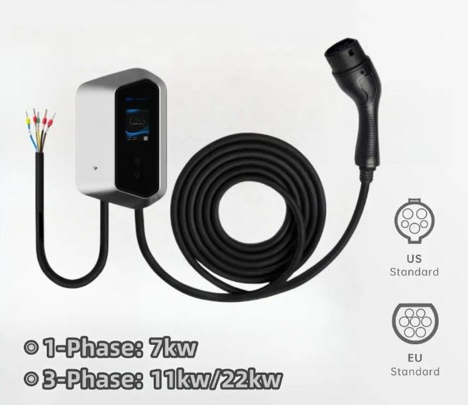 Tipo 2 AC 16A 32A Stazione di ricarica rapida per auto elettrica 250-480v