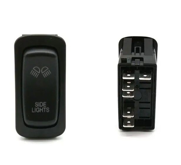Carling Style Car Rocker Switch 12v 20a 24v 10a Copertina rossa Luce a led rossa Tabella di comando Avviso di emergenza di pericolo