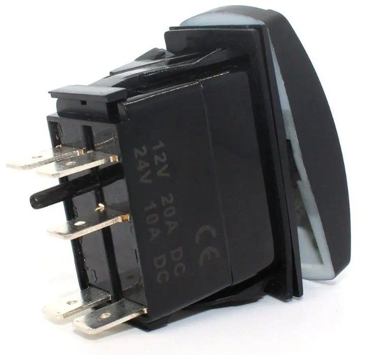 Dc 24v 10a 20a Safety Rocker Switch Auto Barca Marina Toggle Stampa Laser 12v