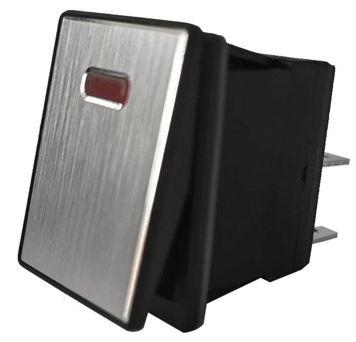 DC 12V 20A pulsante LED pannello di metallo in alluminio 4PIN ON OFF Rocker Switch per auto barca RV