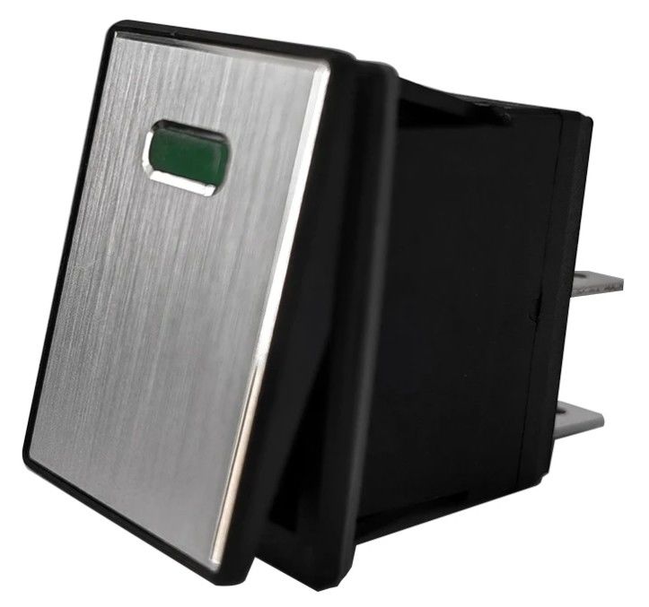 DC 12V 20A pulsante LED pannello di metallo in alluminio 4PIN ON OFF Rocker Switch per auto barca RV