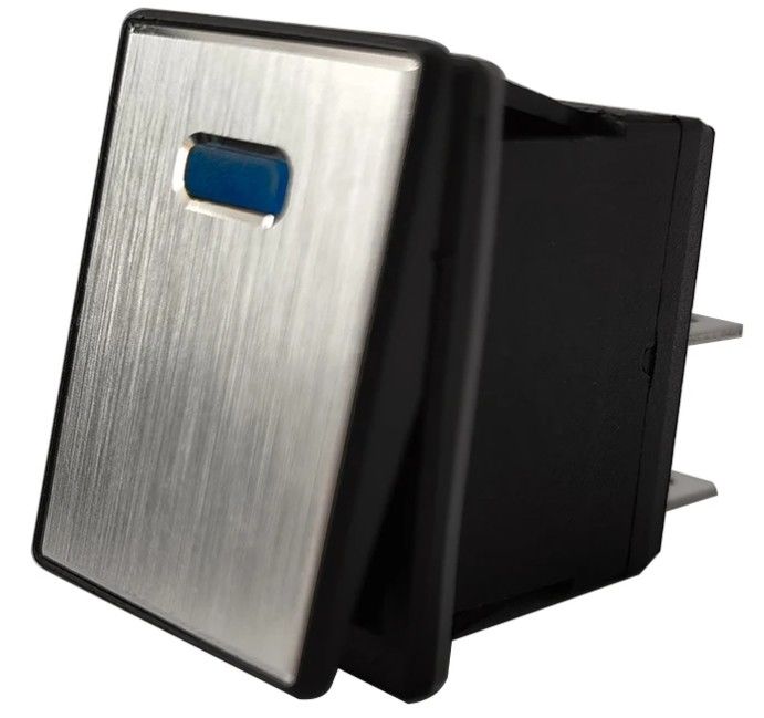 DC 12V 20A pulsante LED pannello di metallo in alluminio 4PIN ON OFF Rocker Switch per auto barca RV