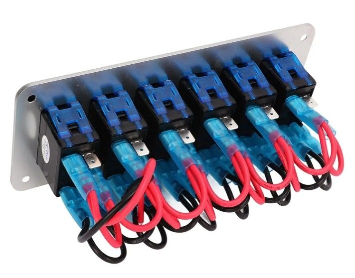 Pannello di commutazione toggle, pannello di commutazione rocker impermeabile universale UTV barca piccolo rotolo commutazione rocker