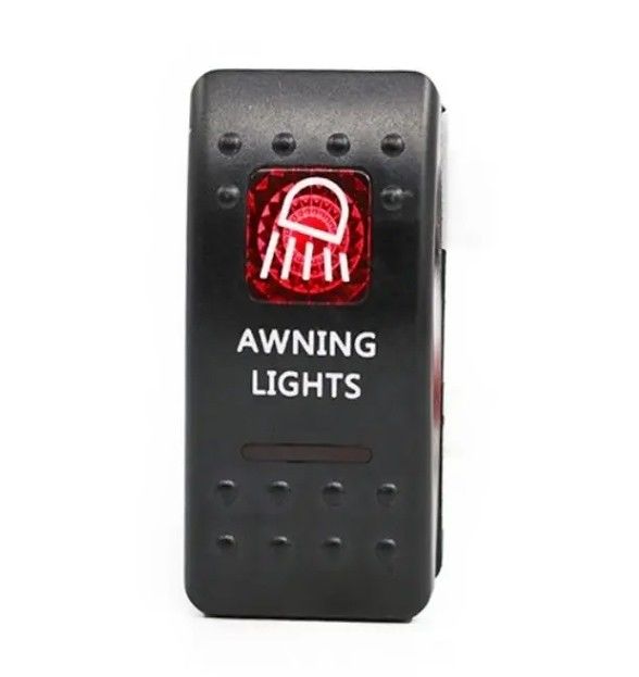 12V 24V Illuminato Blu LED Light Simbolo Laser impermeabile On/Off Boat Rocker Switch Per Auto Boat Marine RV