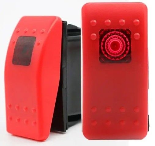 12V 24V Illuminato Blu LED Light Simbolo Laser impermeabile On/Off Boat Rocker Switch Per Auto Boat Marine RV