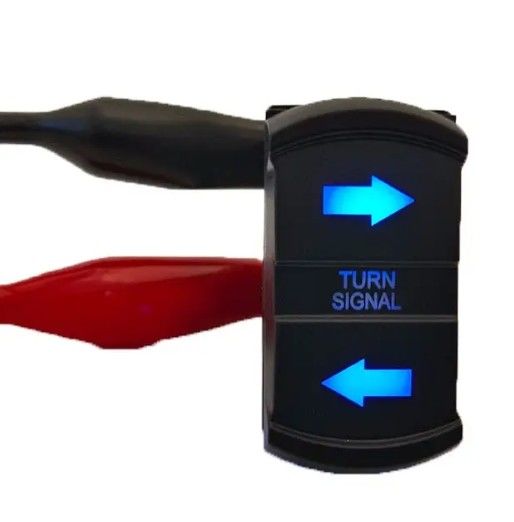 New Style Custom DIY Icon DC 12V 7Pin ON-OFF LED Blue Light Turn Signal Rocker Switch per auto 4X4 Barche camion