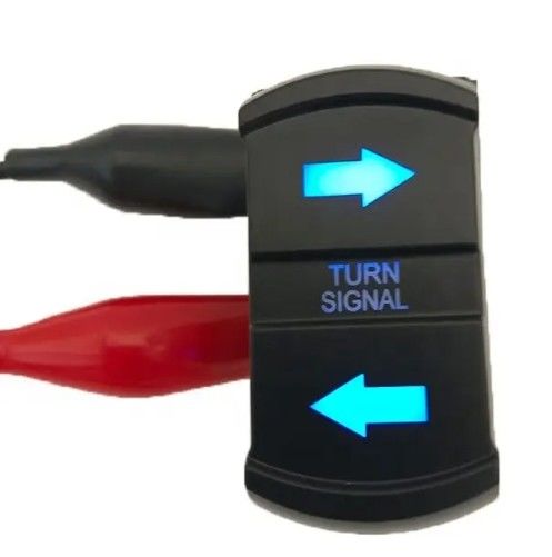 New Style Custom DIY Icon DC 12V 7Pin ON-OFF LED Blue Light Turn Signal Rocker Switch per auto 4X4 Barche camion