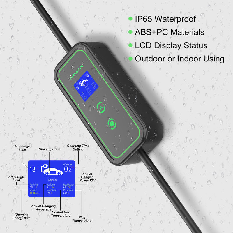 GBT 3.5KW 7KW Cable di ricarica portatile AC per la casa Portable EV Charger Tpe Jacket