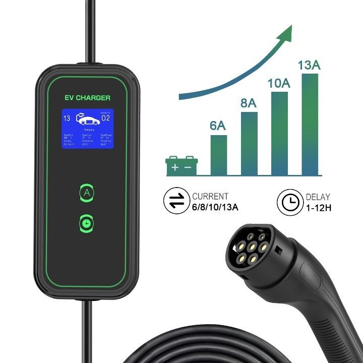 GBT 3.5KW 7KW Cable di ricarica portatile AC per la casa Portable EV Charger Tpe Jacket