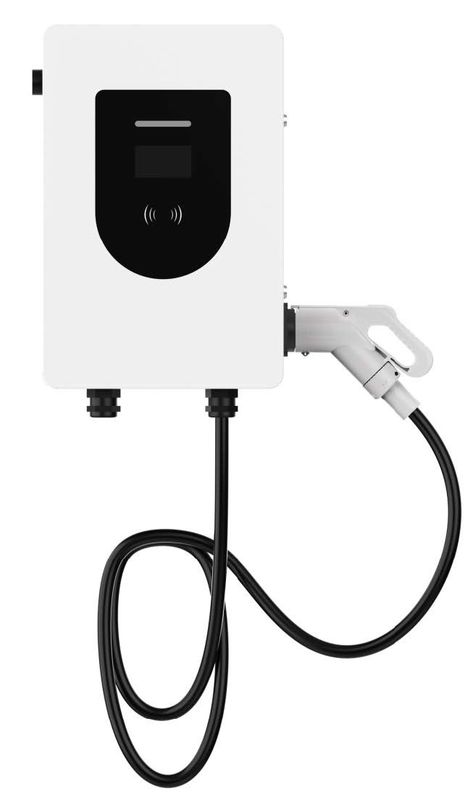 30kW IP54 CCS caricabatterie elettriche a corrente continua montate a parete 4G Ethernet 5M CHAdeMO Stazione di ricarica elettrica a corrente continua