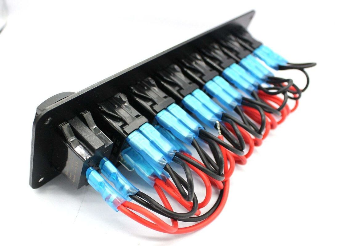 Pannello di commutazione Gang Rocker DC 12V 7 con LED a doppio caricabatterie USB da 4,8 AMP