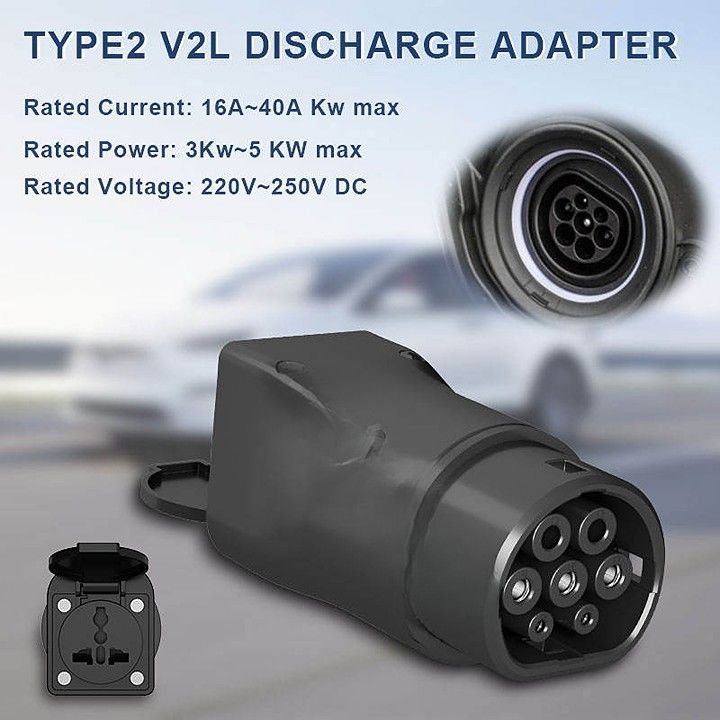 V2l connettore Ev scarica scarica V2l veicolo per caricare adattatore V2L tipo 2