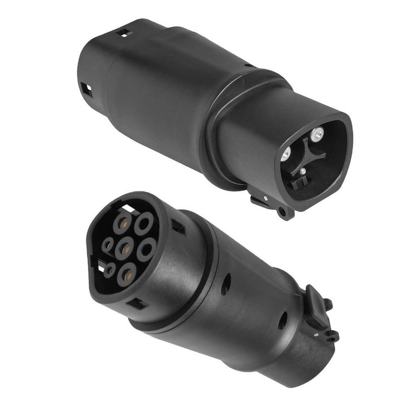 Tesla To Type2 Adapter del caricabatterie 60A max connettore 14kw Ev Plug carica veloce