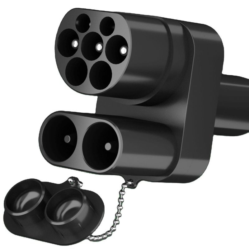 Europa CCS2 a Tesla carica auto elettrica CCS2 adattatore CC per TESLA AC+DC
