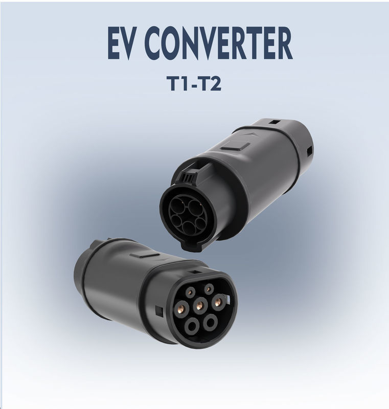 EV Adapter EV Charger SAE J1772 Tipo 1 a IEC 62196 Tipo 2 Compatibile con il connettore di ricarica TYPE 1