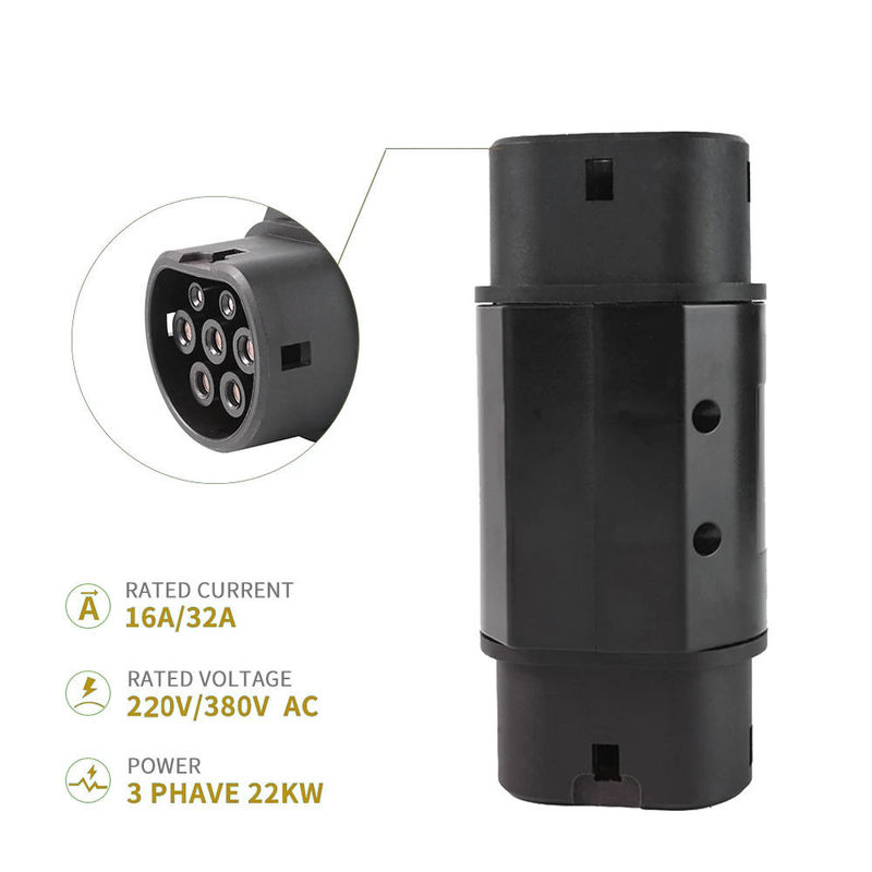 Nuovo connettore di ricarica dell'energia 32A AC Type2 ad adattatore GBT per la ricarica EVSE