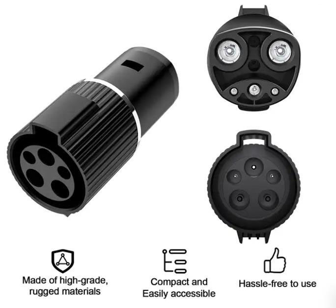 Adattatori di caricabatterie per auto elettrica IP55 Tesla a lunga durata per J1772 Type1